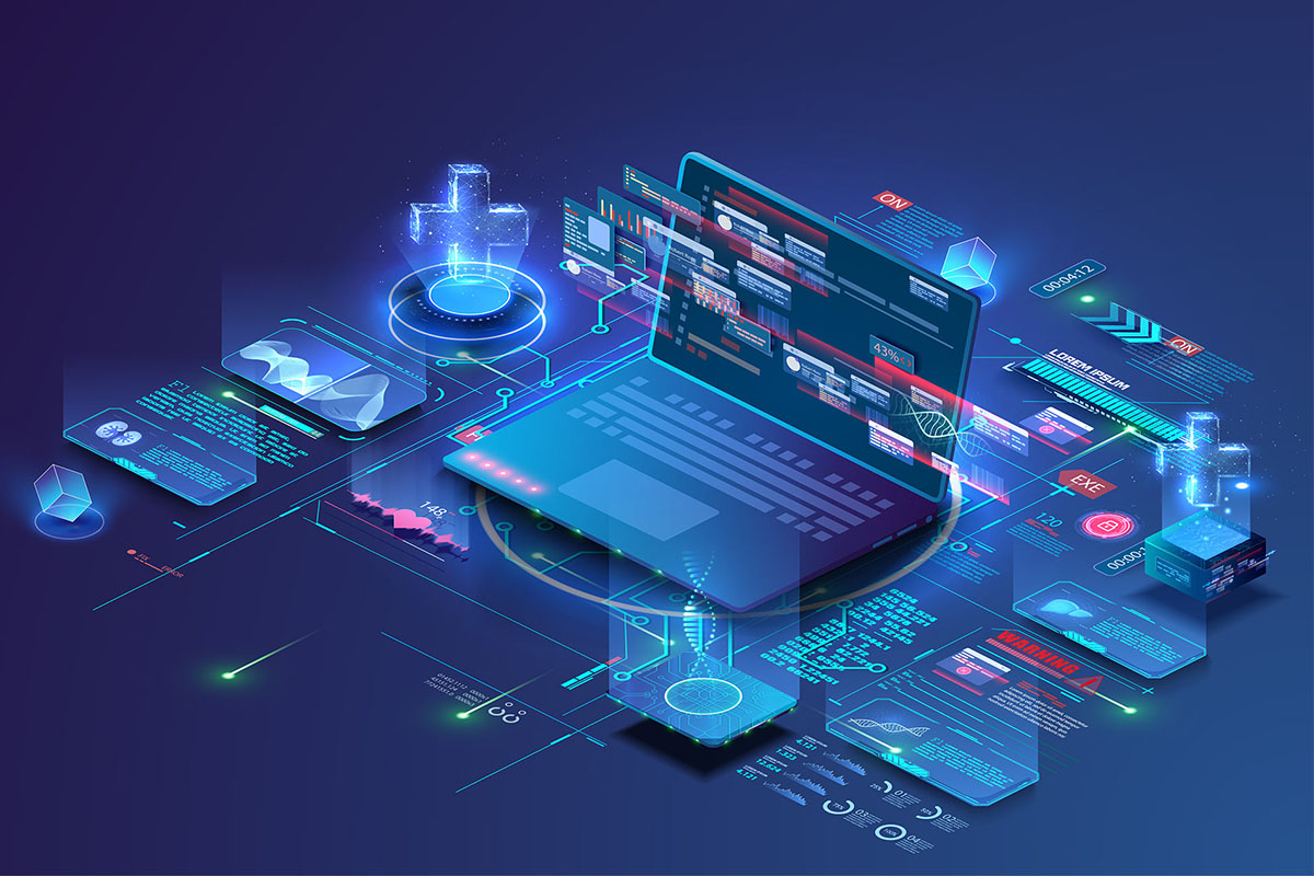 Web development illustration